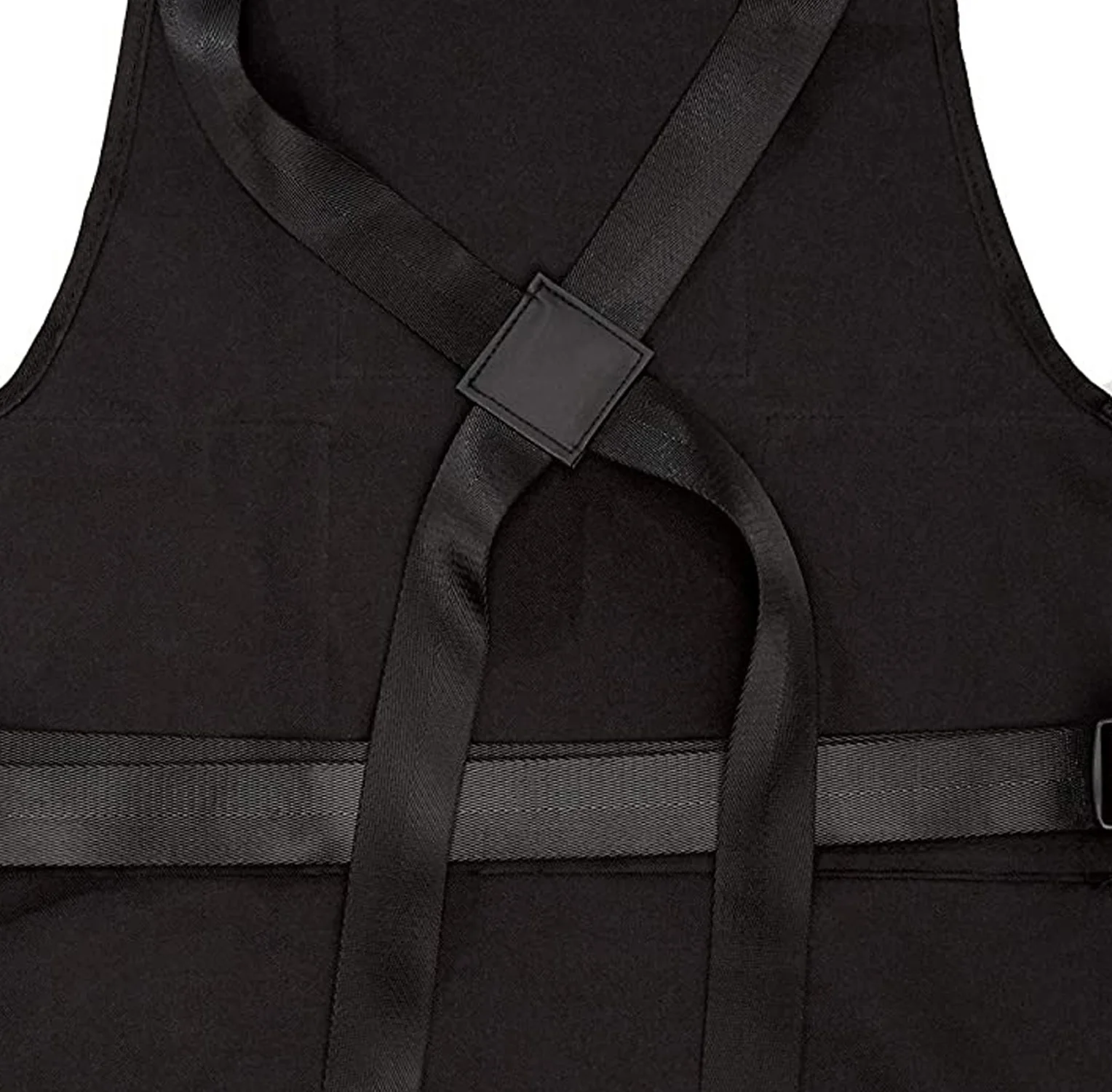 2021 new design Recycled cross back straps linen fabric beauty barber apron