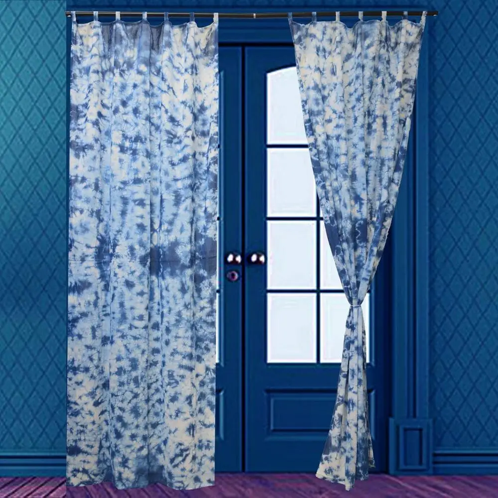 Хлопчатобумажная занавеска shibori декоративная дверная