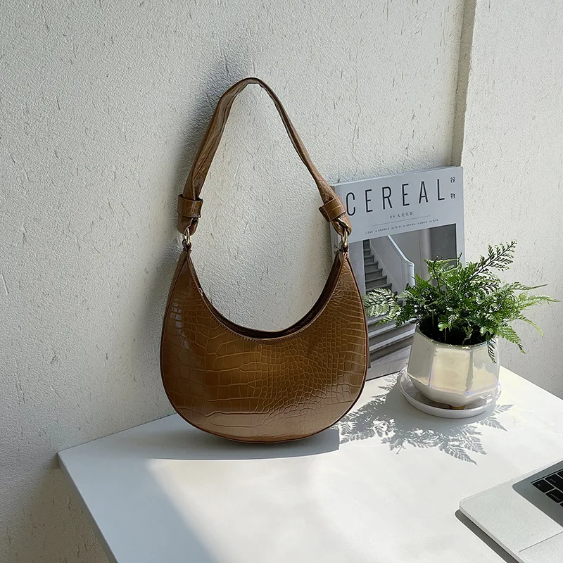 Hobo Bag Crocodile Grain Bag Women Handbags Custom women bags handbags