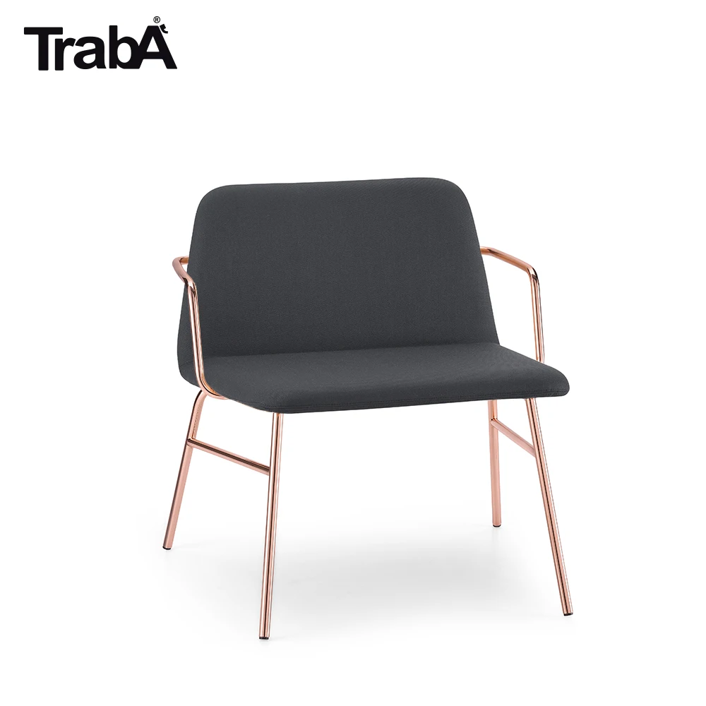 Top Quality Lounge Armchair metal tube frame upholstered shell