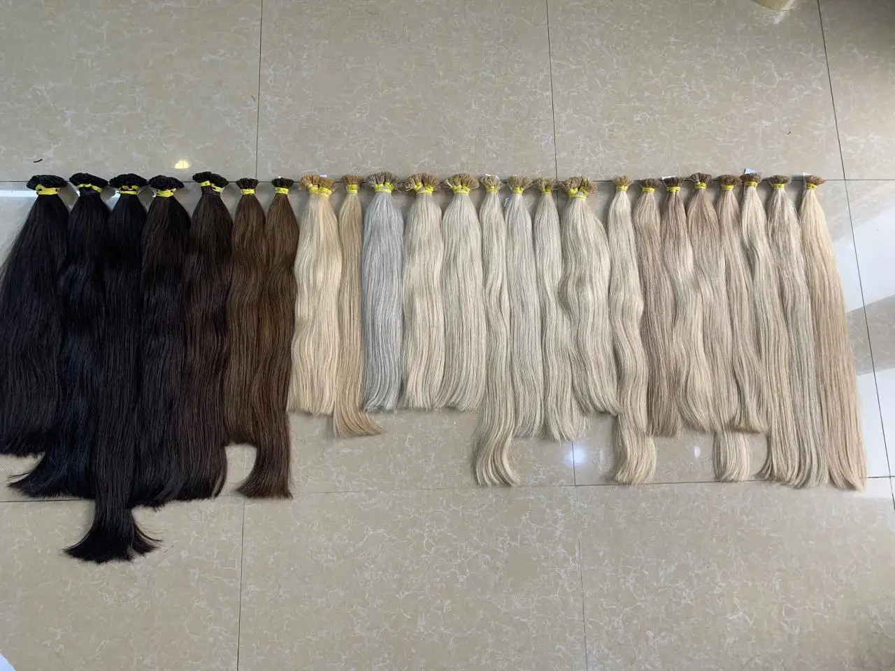 Заказ смешанных цветов вьетнамский поставщик волос оптовая цена русская полностью выровненная кутикула натуральные волосы оптом