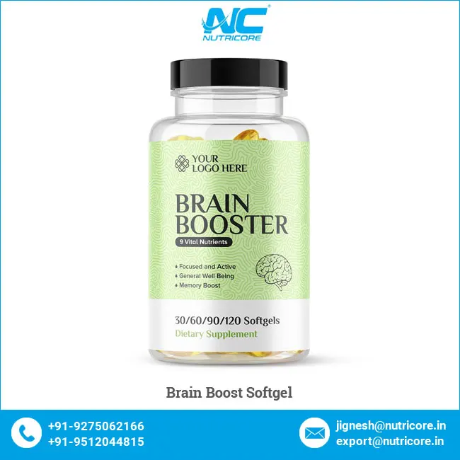 Leading Supplier of Top Quality Bulk Healthcare Dietary Supplement Brain Booster Softgel at Competitive Price