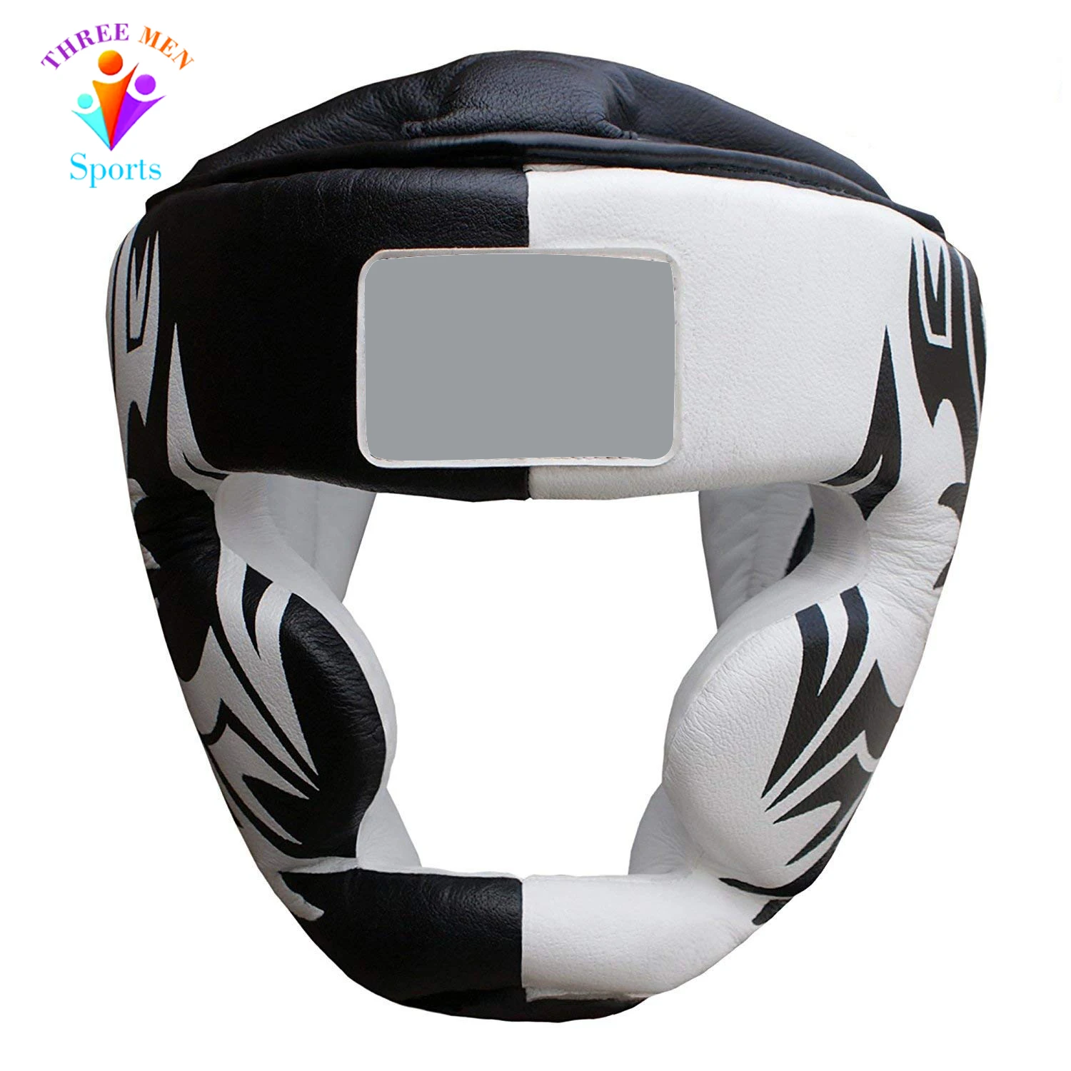 Customized Label PU Leather Head Guard Helmet kick Boxing Safety Head Guards Face Protectors