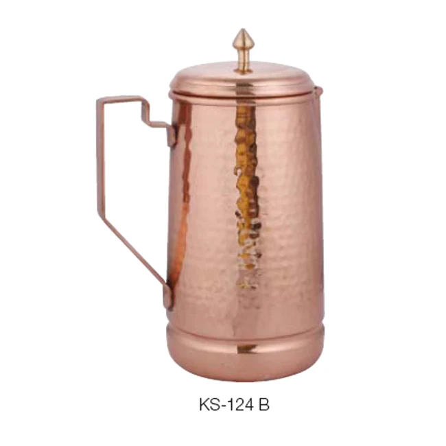 BEST QUALITY MATERIEL Designer COPPER Water Jug / COPPER Jug Pitcher / Metal Water Pots & Kettles Drinking Pitcher Glass,metal