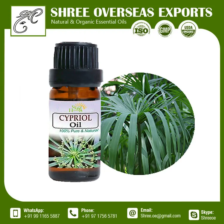 Pure Organic Cypriol Essential Oil with Private Label