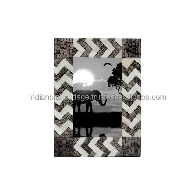 Ox Horn natural photo frame with high quality finishing handmade by INDIAN CRAFT COTTAGE