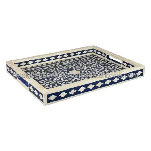 Latest Design Bone Inlay Serving Tray with suitable  price