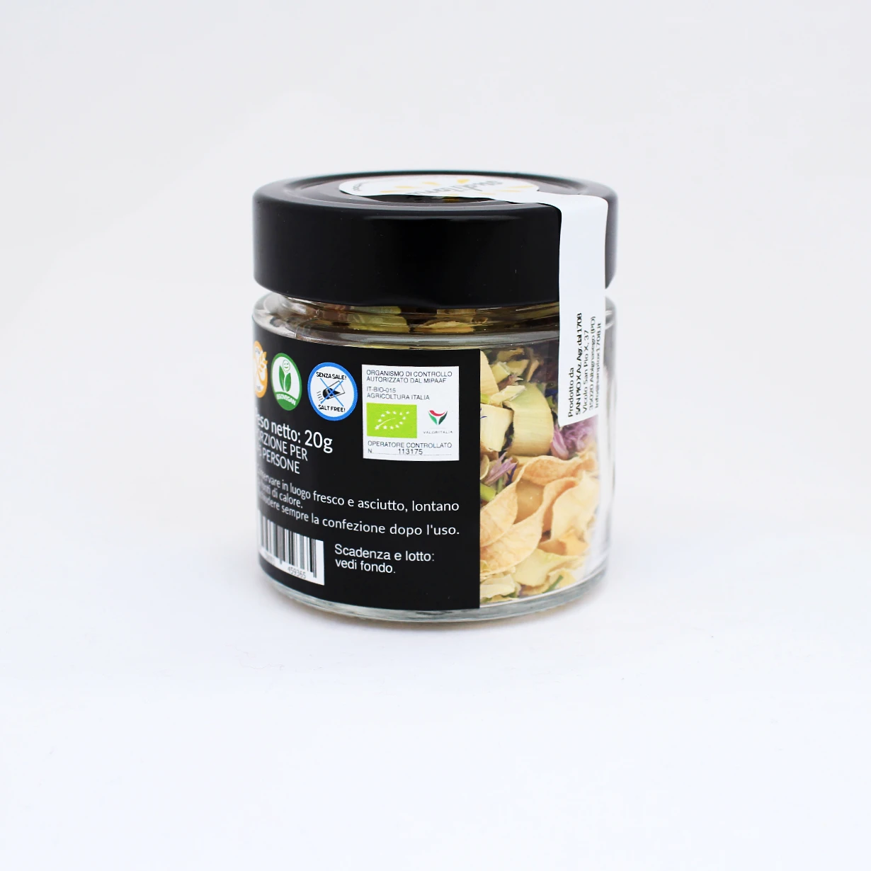 Organic condiment for risotto PRIMORICCO LEEK CHIVE dry vegetables and edible flowers