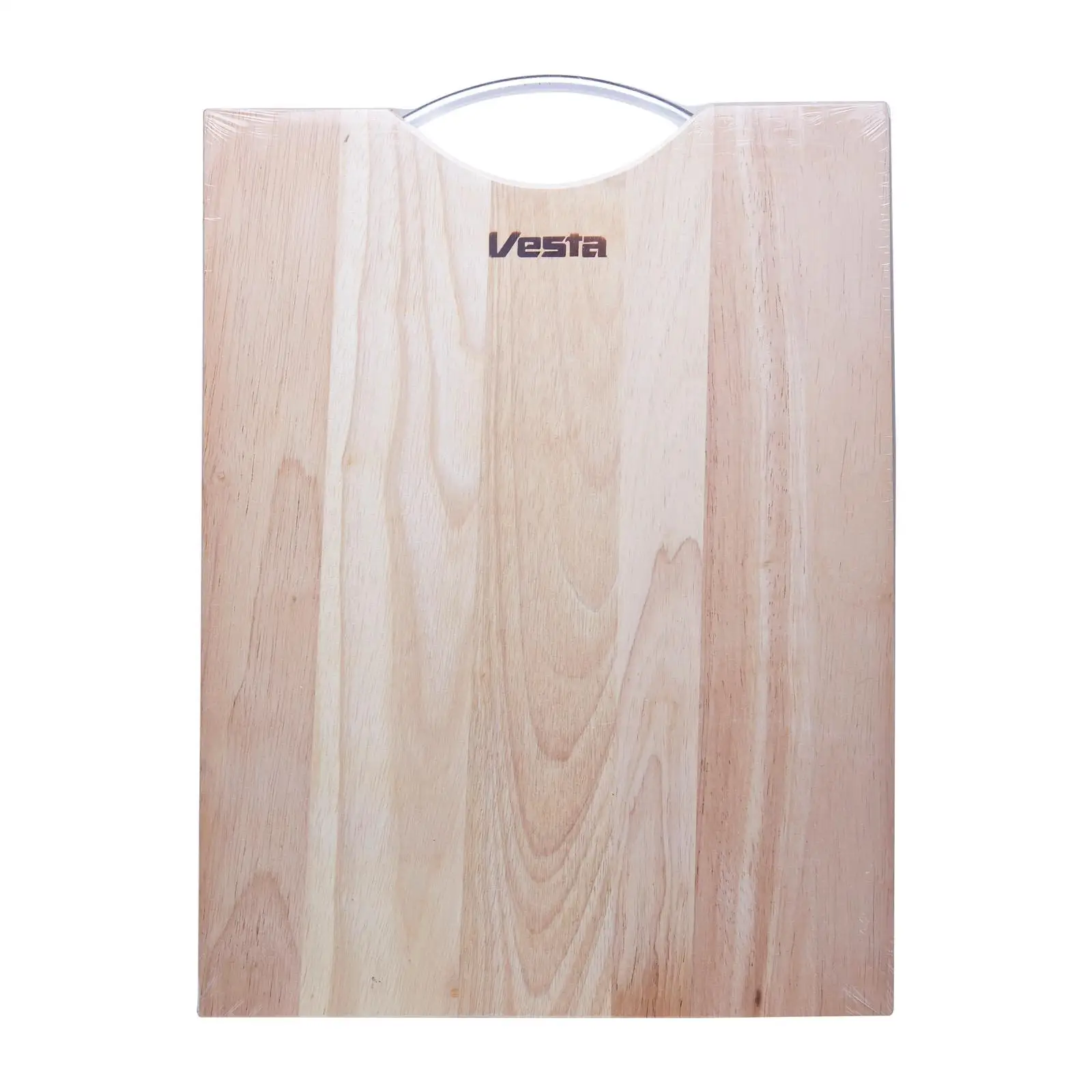 Rectangle 40x30Cm Beige Wooden Cutting Board with Handle Single Piece Package for Essential Kitchen Use and Baking