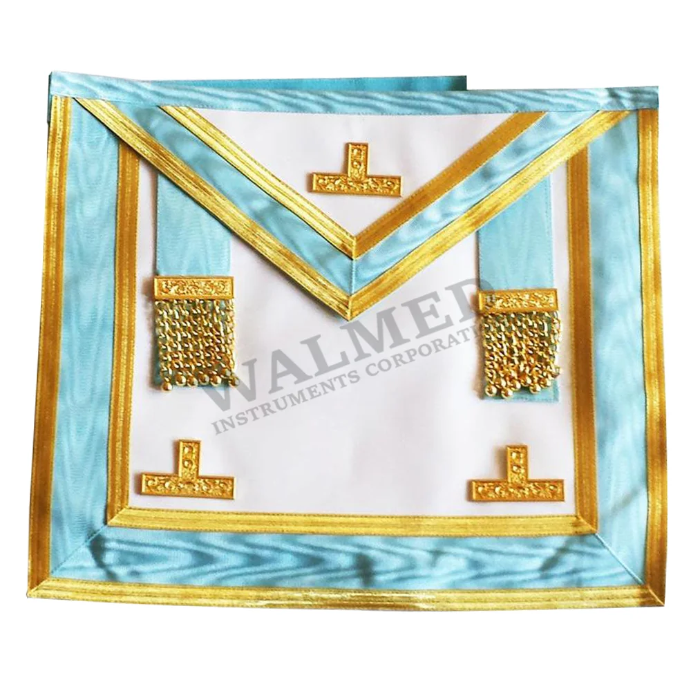 
Centennial Canadian MMPM Worshipful Apron / Past Master Masonic Regalia Embroidered Lambskin Apron with Tassel 