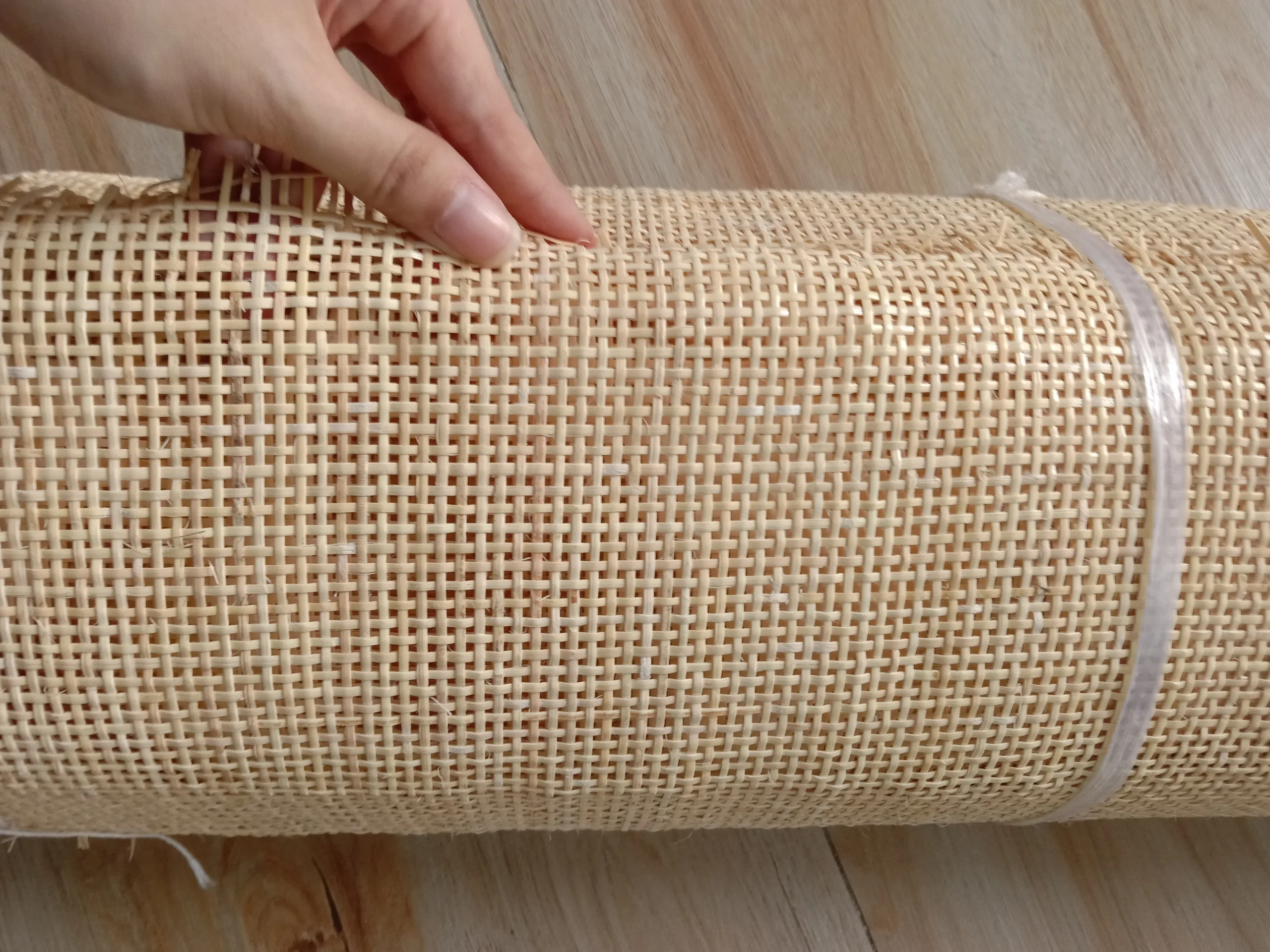 100% натуральная отбеленная сетчатая мебель высшего сорта квадратный размер 60 см открытая тростниковая тесьма из ротанговых листов Вьетнама