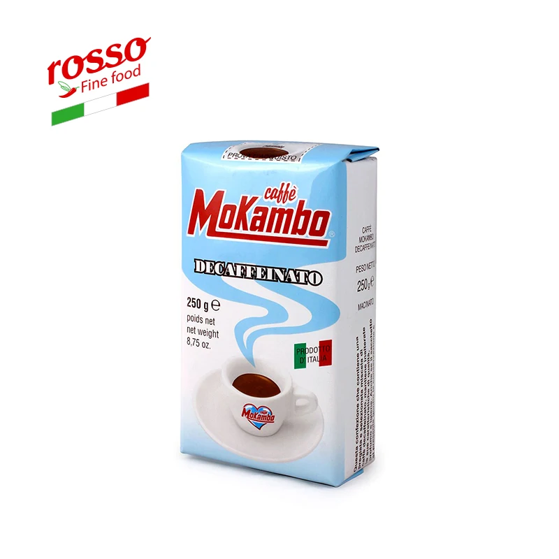 
Mokambo DECAFFEINATED 250 g ground coffee - Made in Italy lavazza bean jacobs italian coffee beans caffe borbone 