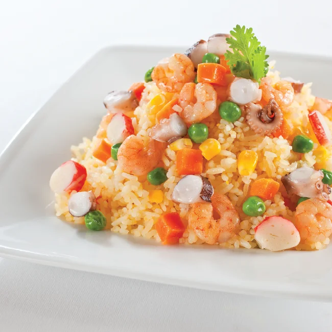 
Wholesales prices! 100% fresh ingredients Seafood & vegetables fried rice Vietnamese food express 