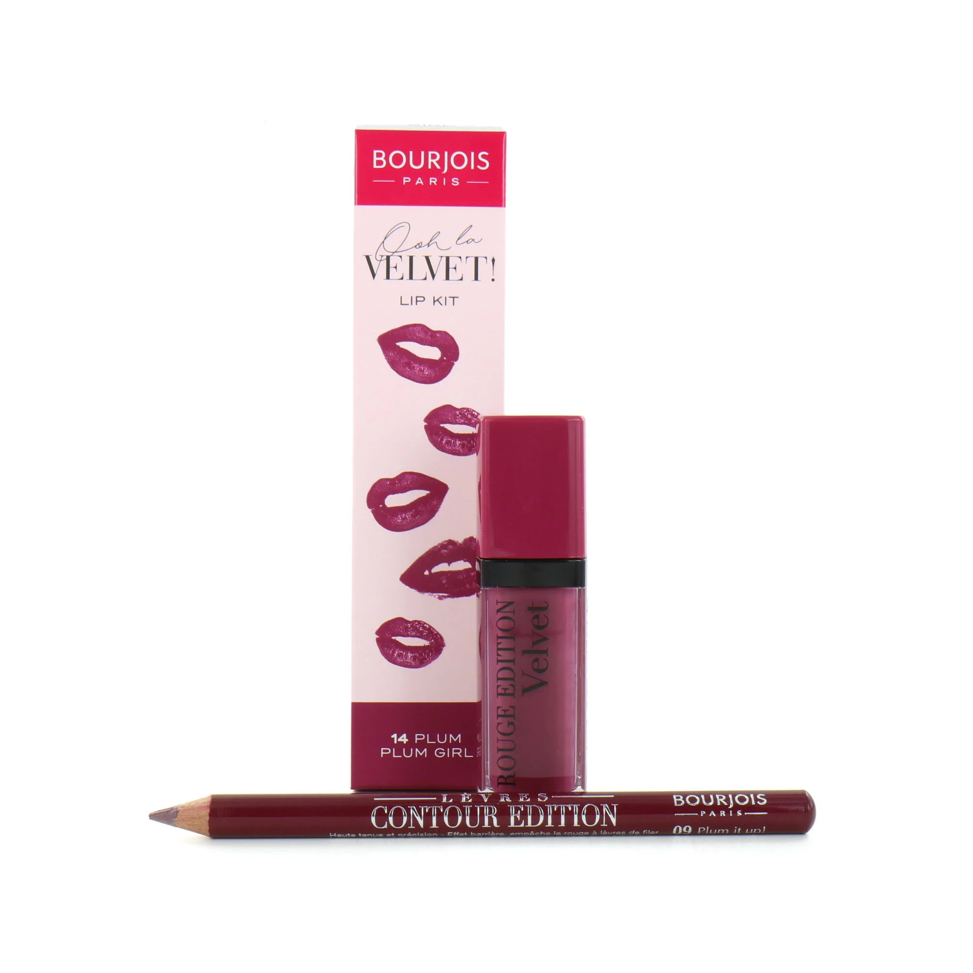 
6 x Bourjois Ooh La Velvet Lip Kit - 08 GRAND CRU 
