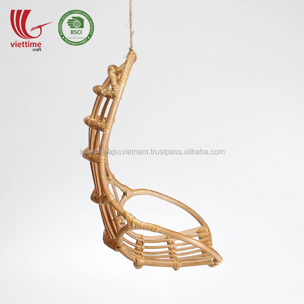 Mini Rattan Wicker Hanging Chairs, Vietnamese Rattan Dolls Furniture, Doll Chair Wholesale