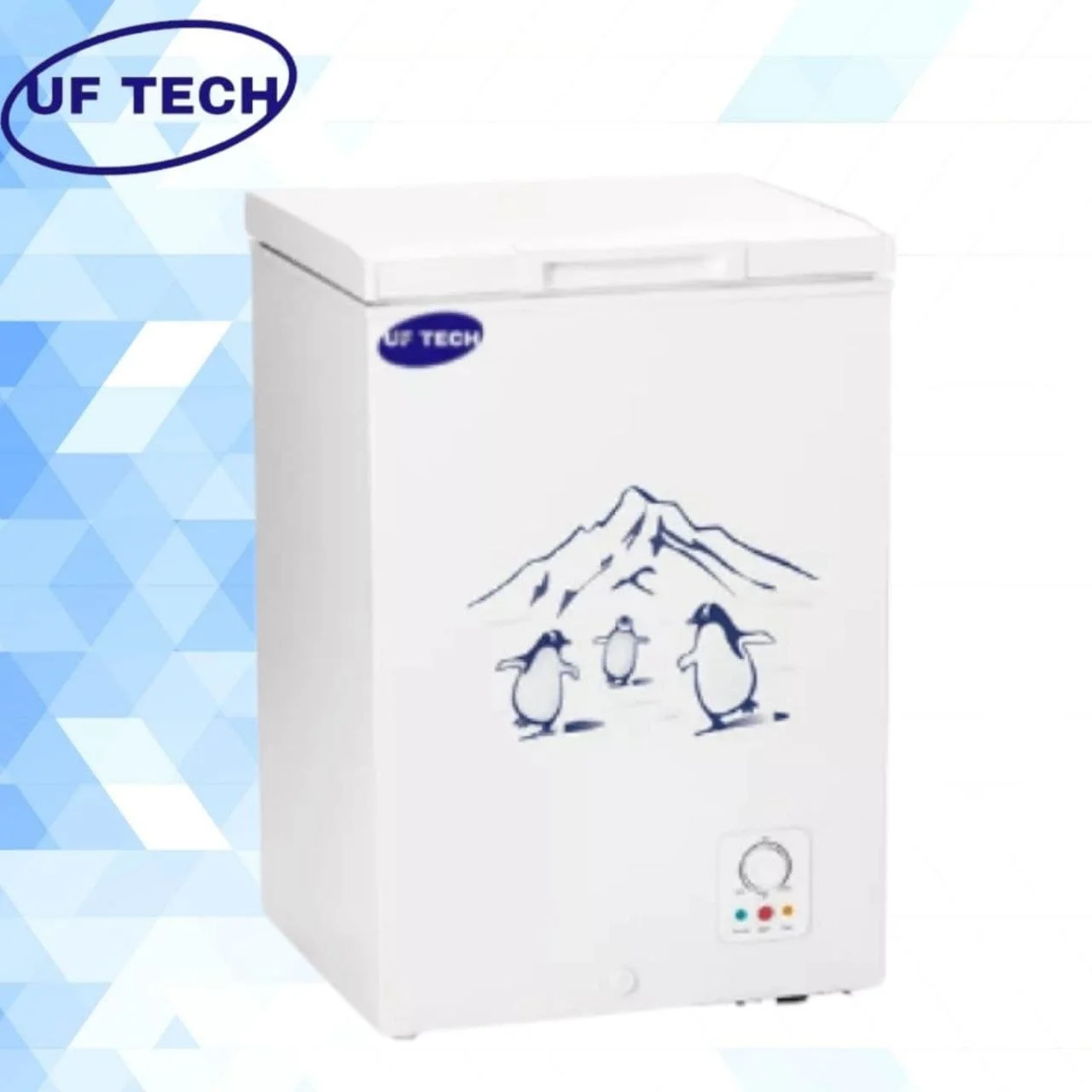 Высокое Качество UF Tech автоматическое размораживание бытовой и коммерческого использования Одиночная Складная Дверь морозильная камера большой хранилище