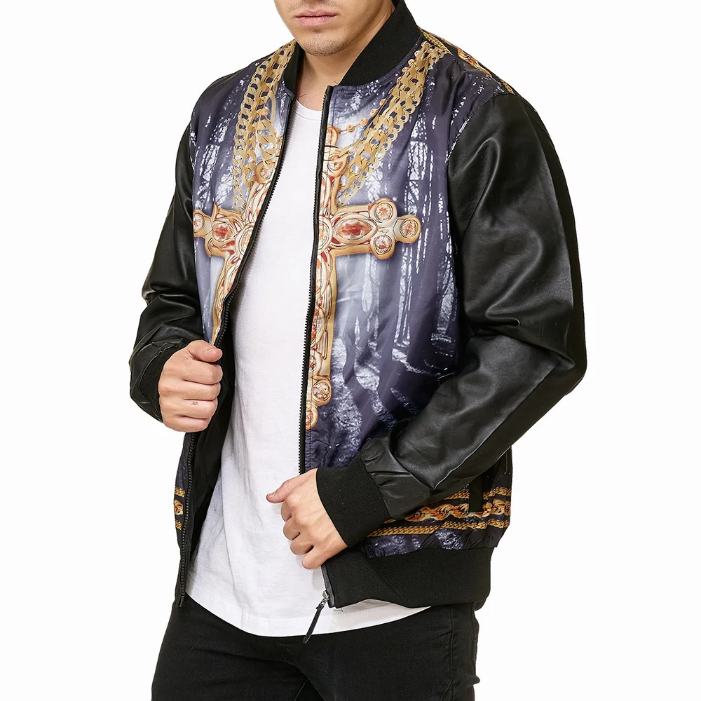 Stylish Sublimated Bomber Jackets in Regular Sleeve Zipper Closure Street Wear Jackets For Adults