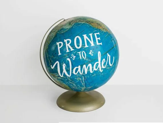 Globes Designer with Antique Copper  Stand World Globe