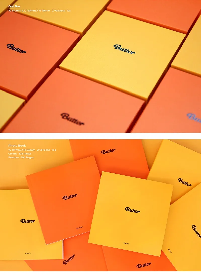 
[Official Kpop] BTS album - Butter (Pre-order wholesale) Cream Peaches Ver. 