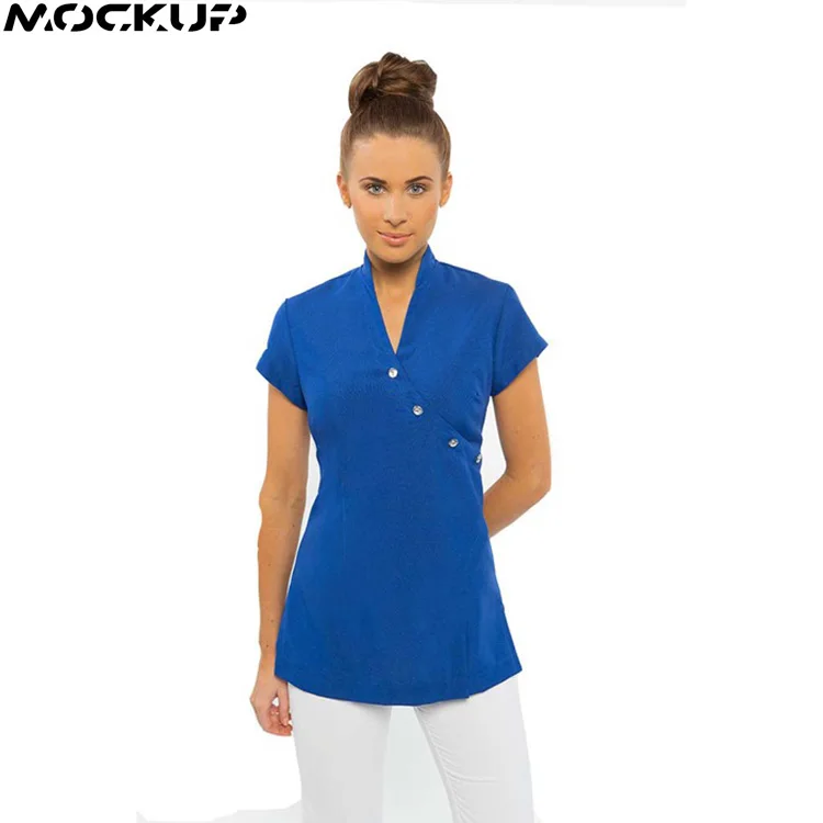 Beautifully Tailored Shape Flattering Comfortable Fit Spa Salon Tunic Work Uniform