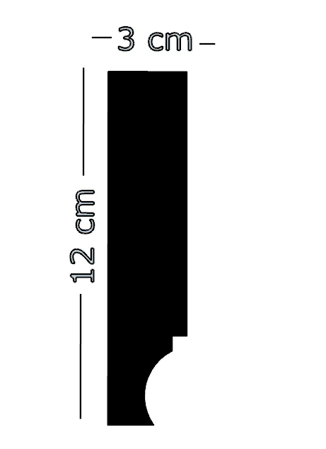 Оконная/дверная рама внешняя EPS формовка WDECO8C
