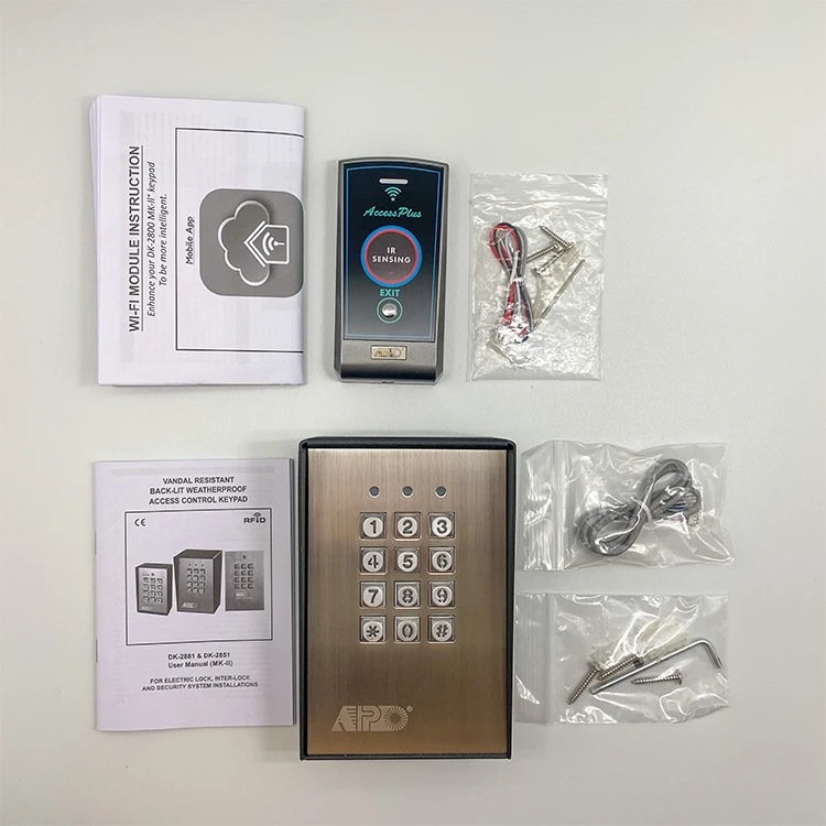 App Control Wi-Fi Internet IoT Access Control Keypad Security Door Entry Systems iOS Android Metal Gooseneck Mount Keyboard 1200