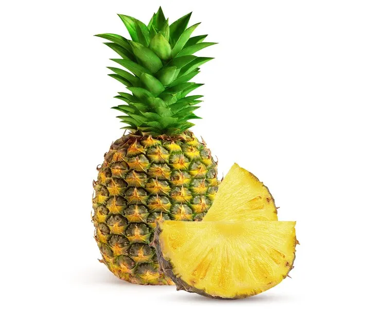 High Nutrition Vitamin A B C E K Honey Sweet Sour Taste Available Fresh Pineapples With Yellow or Green Color