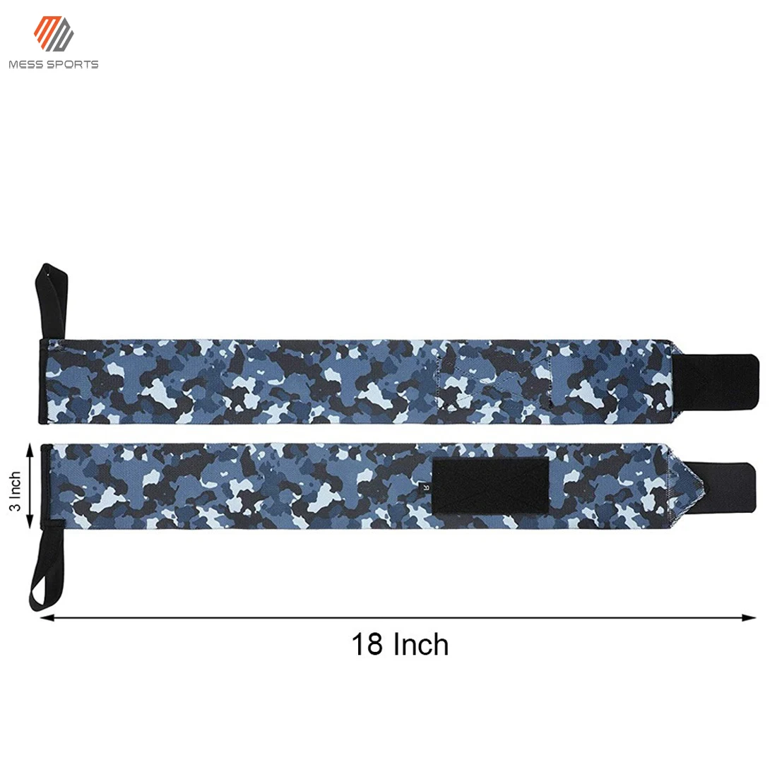 New Custom Print Workout Gym Wrist Wraps Camo Printed Low Price Best Quality Powerlifting Gym Men Wear