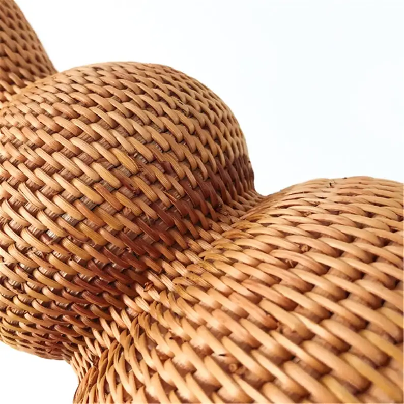 New Trend Natural Straw Vase made by Rattan Wicker Floor Flower Vase Decorative Home Office Hotel from Vietnam FBA Amazon