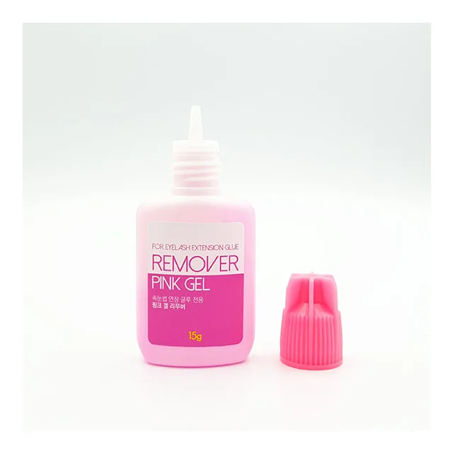 False Eye Lash Glue K-glue Gel Remover (pink) 15ml High Quality K-beauty Origin Eyelash Extension Professional Made in Korea