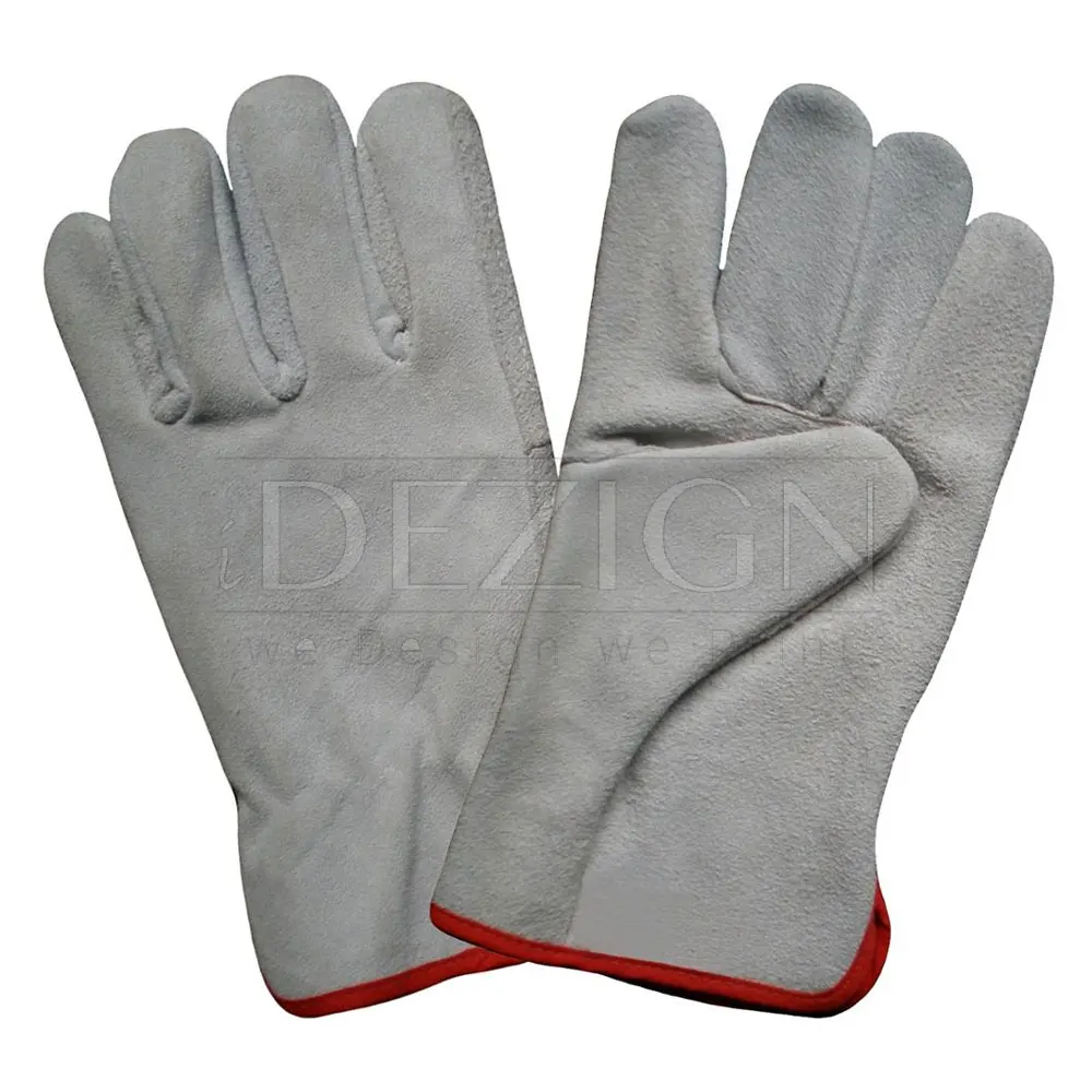 Дешевые мужские перчатки для работы из коровьей спилковой кожи