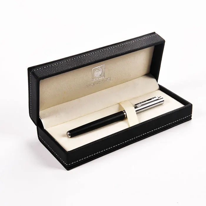 Hot Sell Custom Logo Printed Gift Box Luxury Personalized Luxury Big capacity Black Pencil Case For School