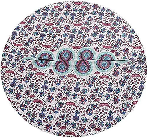 Индийская мандала декоративные наволочки с помпоном уличная наволочка для подушки круглая 32 дюйма