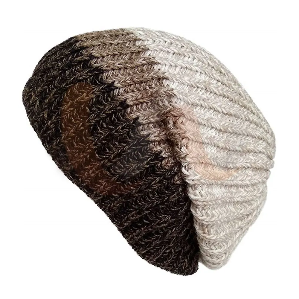 
Cheap Selling Beanies In Beage Color Pom Style Knitted Hats / Slouchy Winter Beanies / Hats 