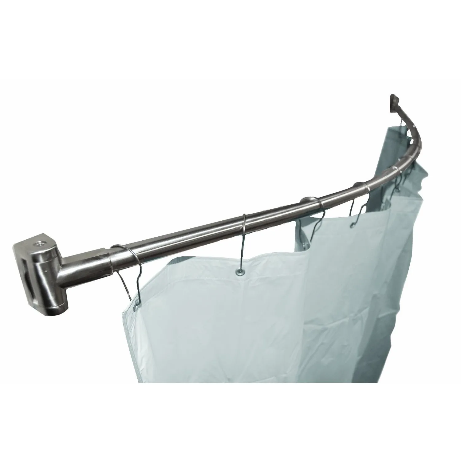 Customizable Shower Stall Bathroom Curtain Pole