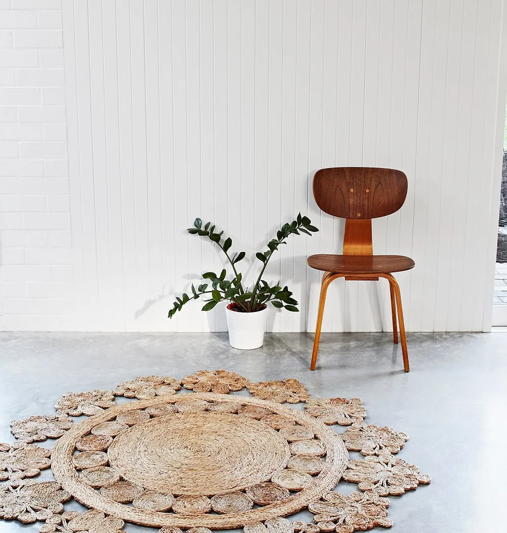 Hot Sale Eco- Friendly Handwoven Floor Mats Home Decoration Water Hyacinth Carpet/Rugs Wholesale Handicraft Vietnam Supplier