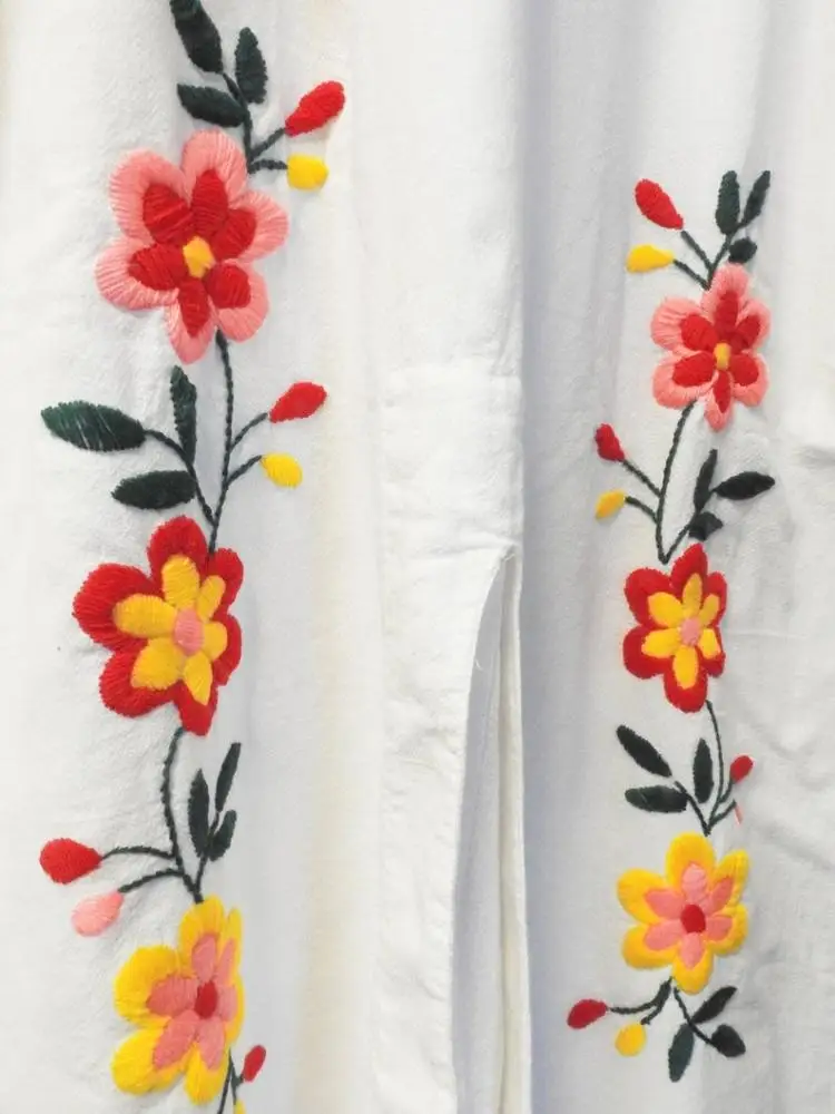 oem women clothing manufacturing hand embroidery work short sleeves women mexican blouses
