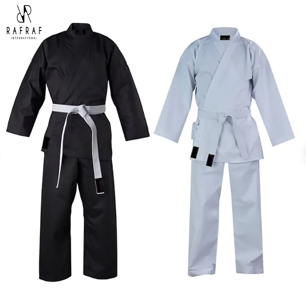 Униформа карате для детей и взрослых, легкая Студенческая Униформа карате с поясом для тренировки боевых искусств