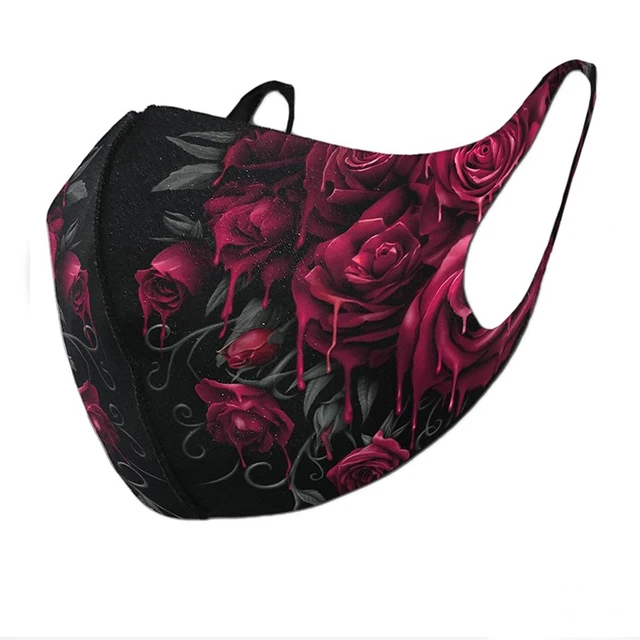 
Wholesale customize fashion FaceMask Printing Cosplay Party Reusable Cotton Custom black Face Mask 