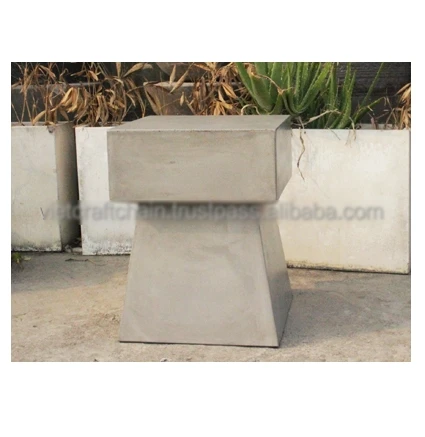 Оптовая продажа бетонный квадратный табурет из Вьетнама Лучшая цена и высокое качество хороший продукт прочный для наружного использования