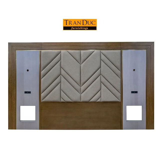
Hotel Custom Furniture Bedroom Set Double Bed Queen King Style House Packing Modern Wardrobe Board Headboard 