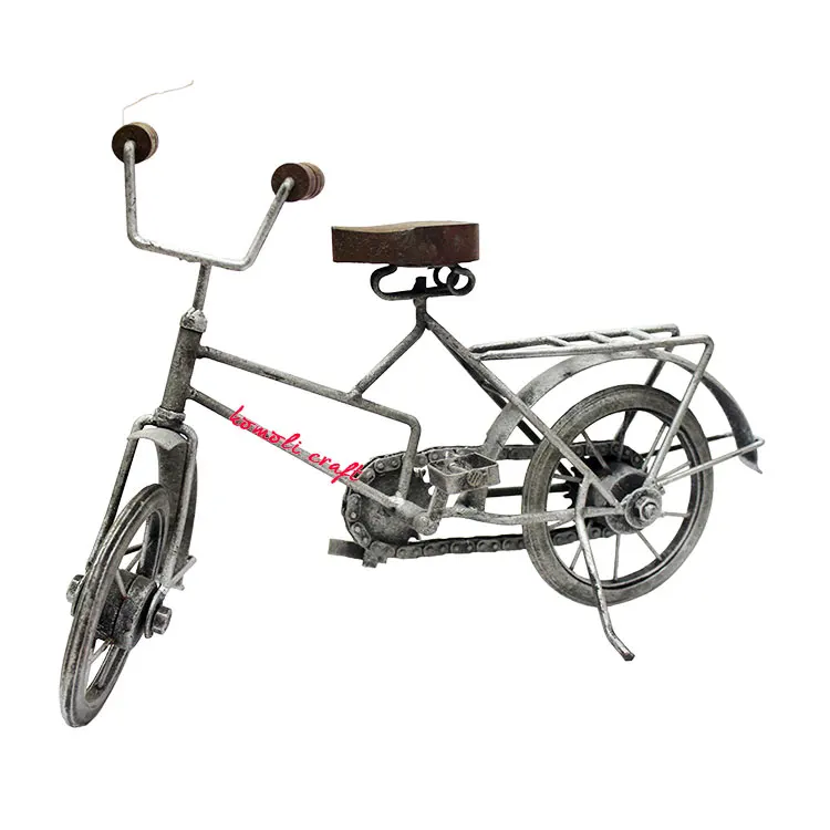 Handmade antique decorative bicycle miniature wrought iron bike cycle showpiece for decor