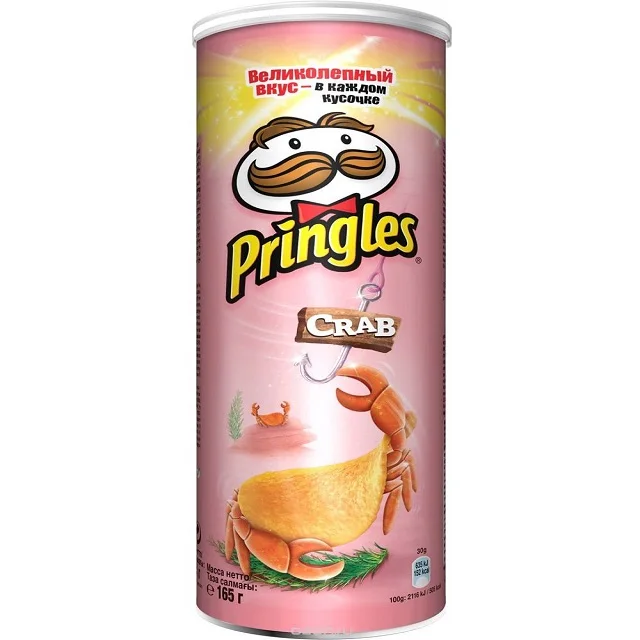 Pringles style healthy food potato chips