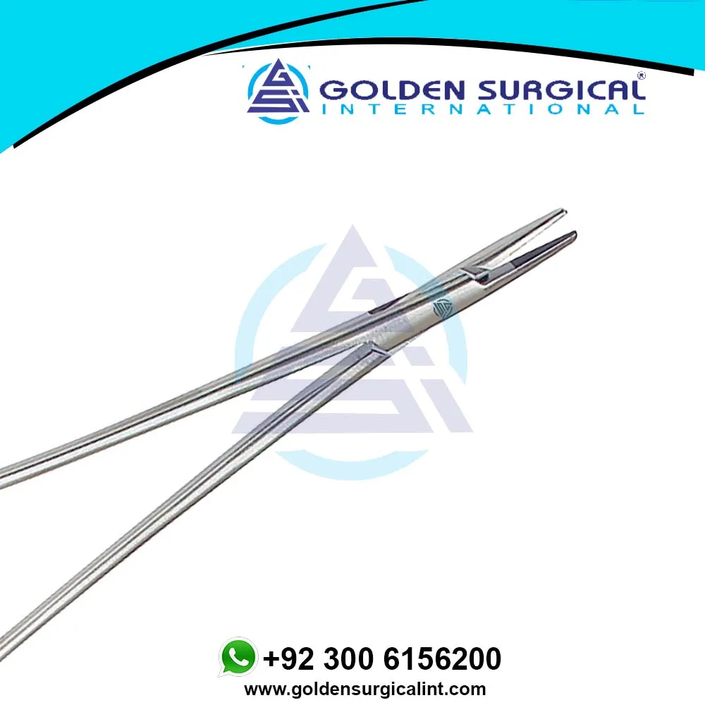  Crile Wood TC держатель иглы с золотой ручкой 20 см | Хирургические медицинские хирургические инструменты оптом Щипцы для удержания