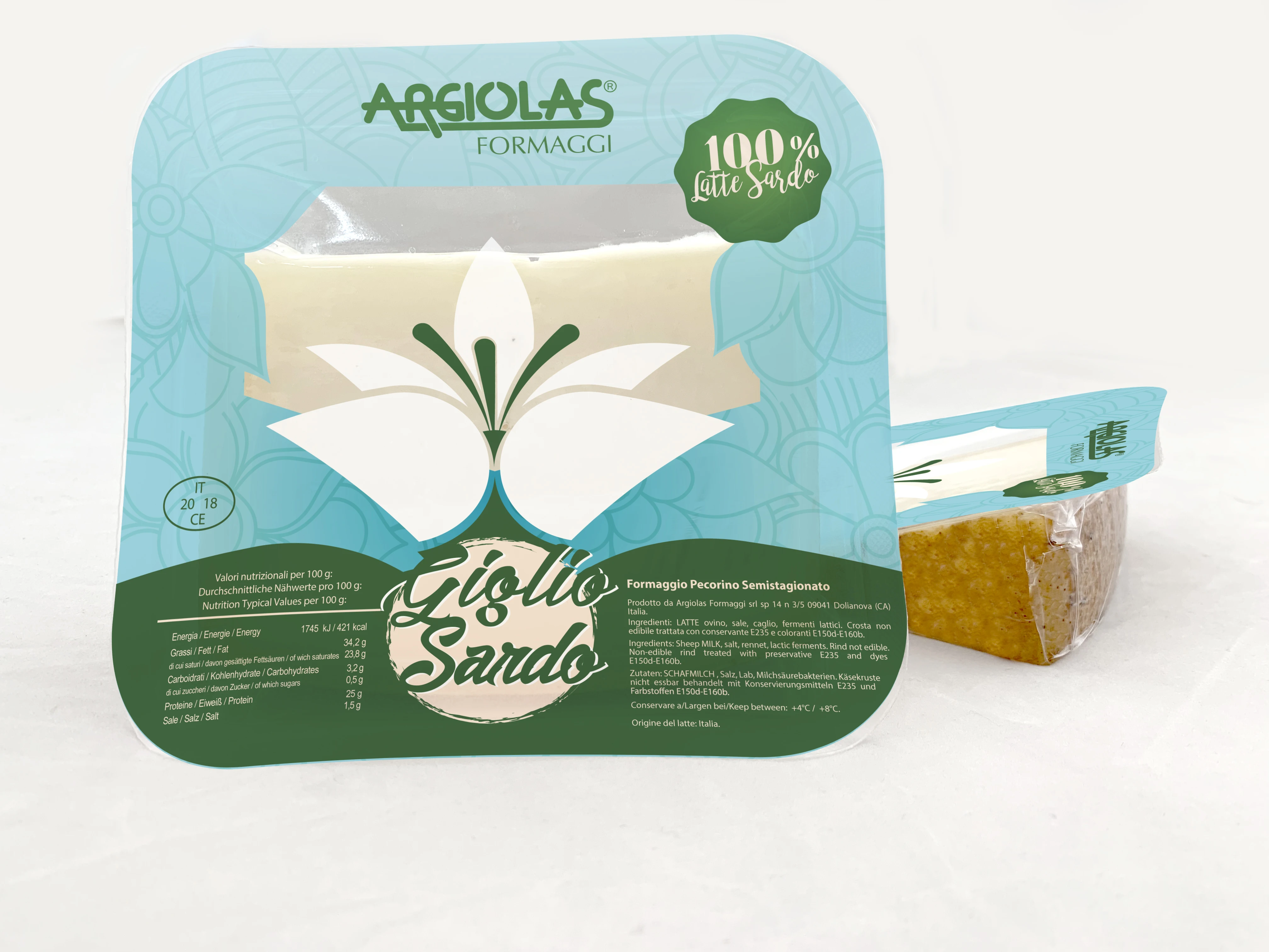 Italian Pecorino Giglio Sardo -  cheese from Sardinia