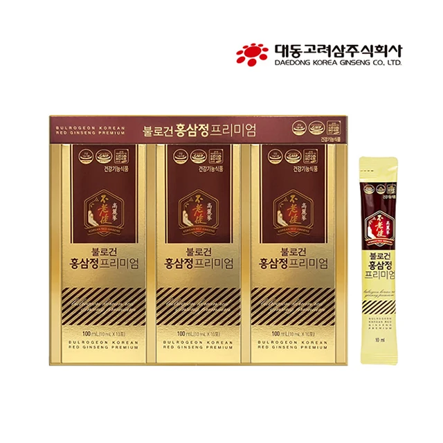 Улучшение усталости здоровая популярная добавка BULROGEON корейский красный женьшень премиум с высокой удовлетворенностью Сделано в Корее