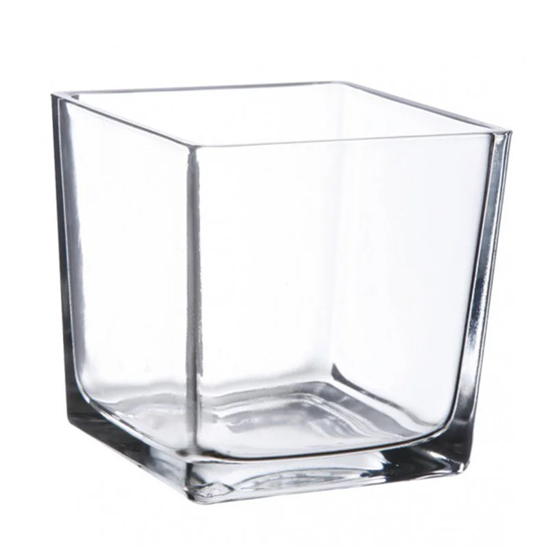 12*12cm Glass Cube Vase