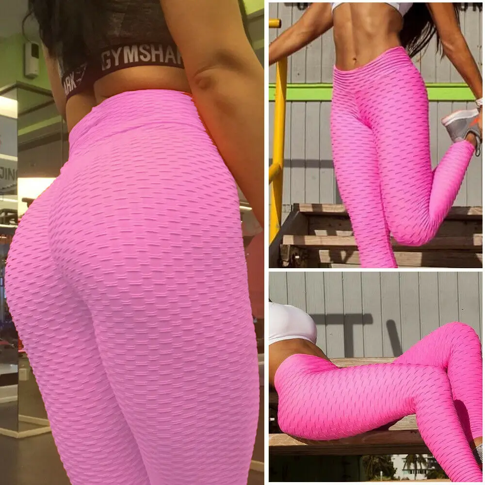 2022 New ECO Girls Fitness Sport Leggings Tights Pants Custom Logo Push Up Yoga Pants With Pocket