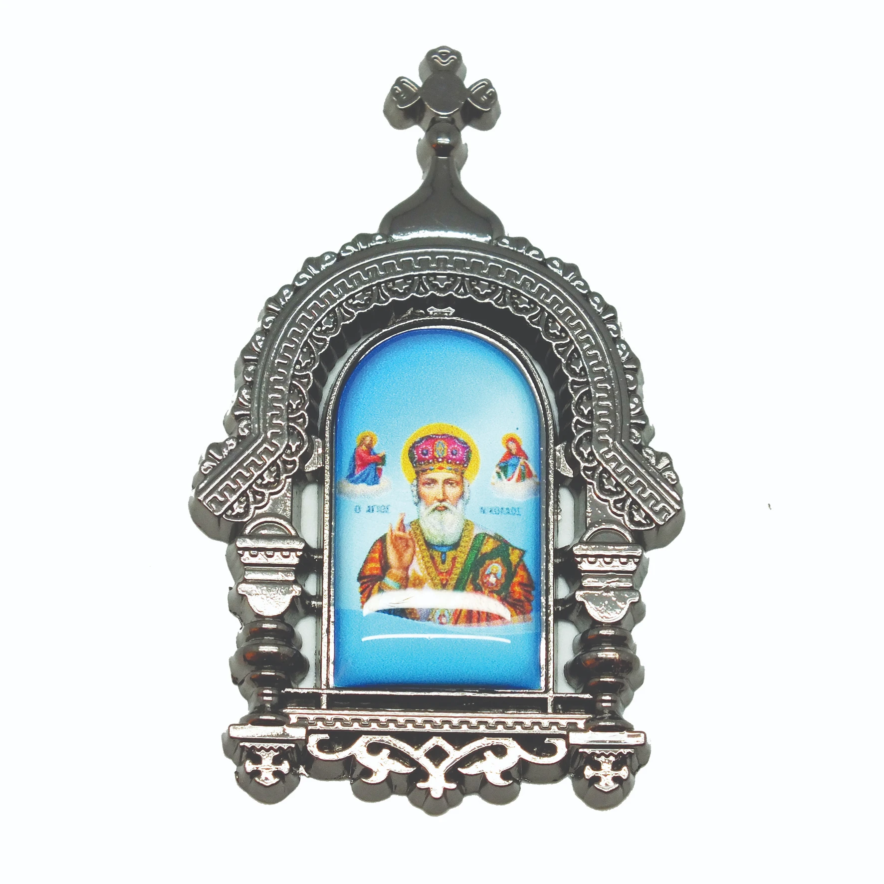 Quality Religious Metal Magnet -  Silver and Gold Colour