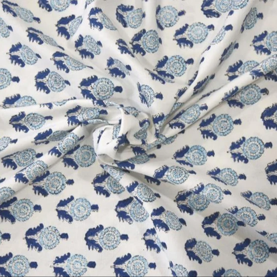 Sofa cover chair cover curtain drape cotton thick floral motifs block printed canvas upholstery fabric for home decor